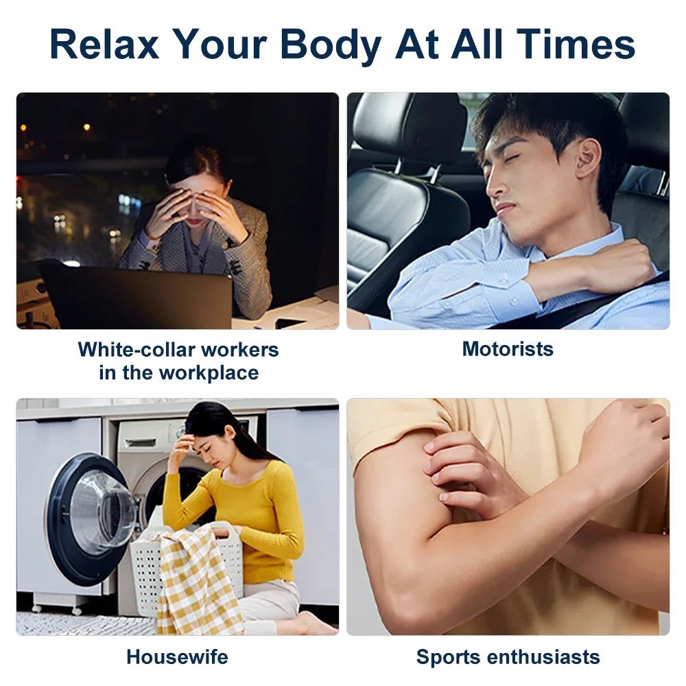 Muscle Stimulator 6-Mode Electric EMS Massage Digital Therapy Slimming Machine Electrostimulator Pulse Abdominal Body Massager