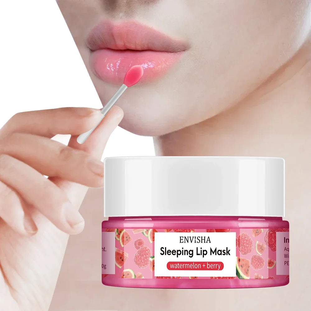 ENVISHA Lip Mask Sleeping Maintenance Moisturizing Fade Lines Nourishing Balm Skin Care Beauty Health Exfoliating Anti Drying