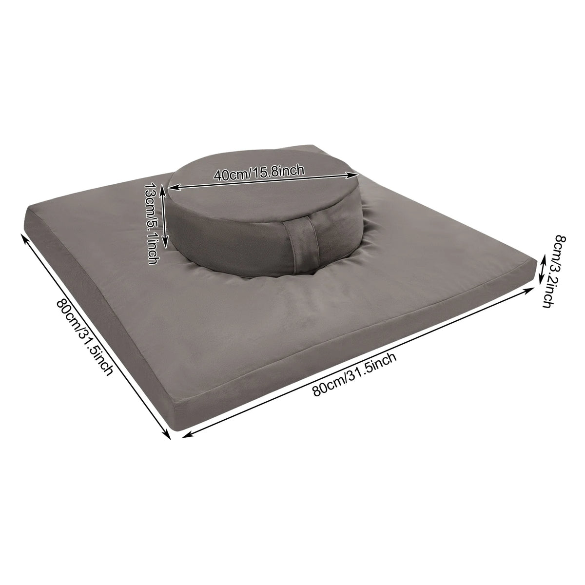 Round Square Meditation Cushions Meditation Yoga And Pilates Gymnastics Mat for Floor Seating Yoga Living Room Office