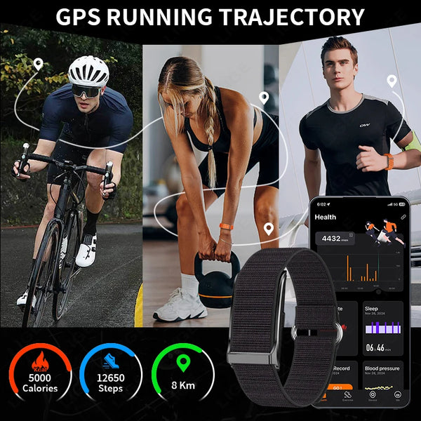 Smart Wristband Wearable Fitness Multi-Sport All-Day Automatic Continuous Monitoring Health Data Improve Sleep Stress Wellness