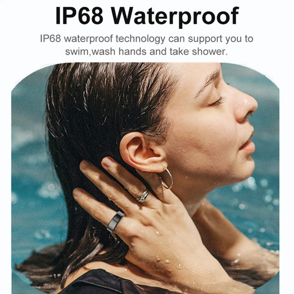 Smart Ring 2025 Smartring R02 Health Monitoring IP68 Waterproof Multi-sport Modes Bluetooth Sleep Tracker Finger Ring Man