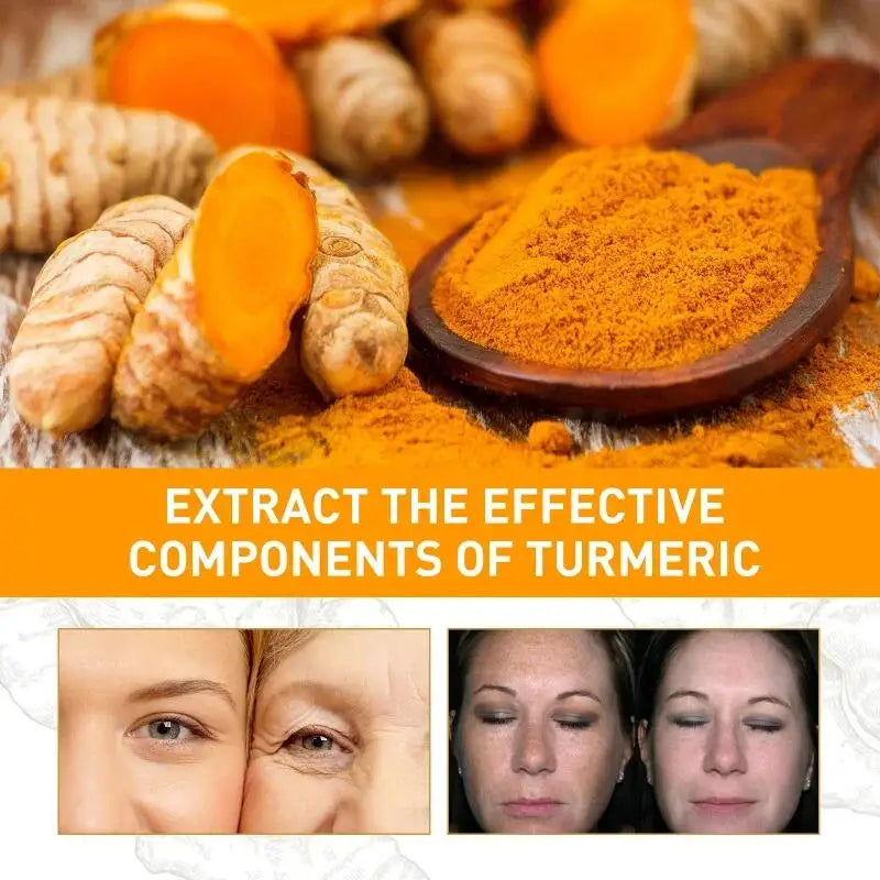 Retinol Natural Turmeric Vitamin C Whitening Face Cream Moisturizing Firming Hyaluronic Lightening Fade Fine Lines Skin Care