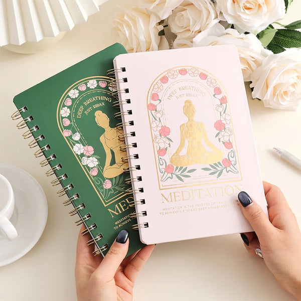 A5 Hardcover Meditation Journal - Spiritual Self-Discovery & Daily Reflection