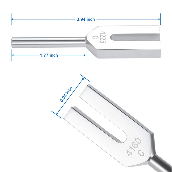 HOES-Tuning Forks Set 4096 Hz 4160 Hz 4225 Hz For Sound Healing, Musical Instrument, Sound Vibration Tools, C Durable Easy To Us