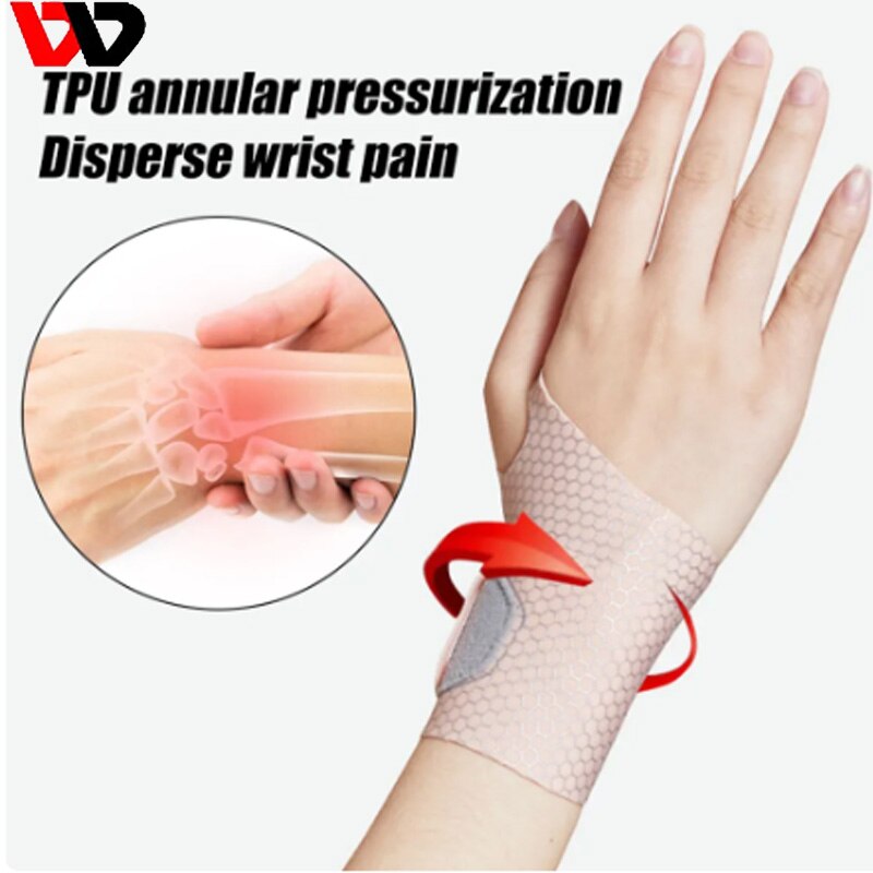 1Pcs Slim Air Wrist Support Strap Adjustable Wrist Wrap for Men Women Wrist Pain Relief, Workout Straps, Arthritis, Fitness
