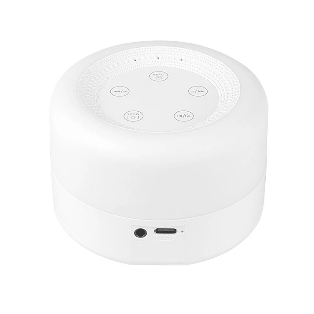 Soothing Sounds Sleep Machine with Night Light Sleeping Relaxation for Baby Portable Touch USB Rechargeable for Home Travel