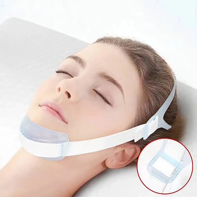 Adjustable Anti Snore Chin Belt Mouth Breathing Correction Elastic Band Improve Sleeping Care Tool Anti Apnea Belt Snoreless