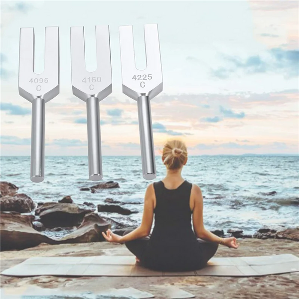 HOES-Tuning Forks Set 4096 Hz 4160 Hz 4225 Hz For Sound Healing, Musical Instrument, Sound Vibration Tools, C Durable Easy To Us