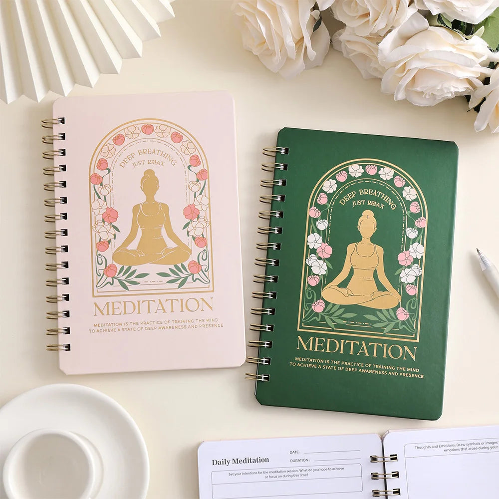 A5 Hardcover Meditation Journal - Spiritual Self-Discovery & Daily Reflection