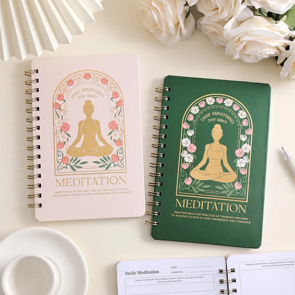 A5 Hardcover Meditation Journal - Spiritual Self-Discovery & Daily Reflection