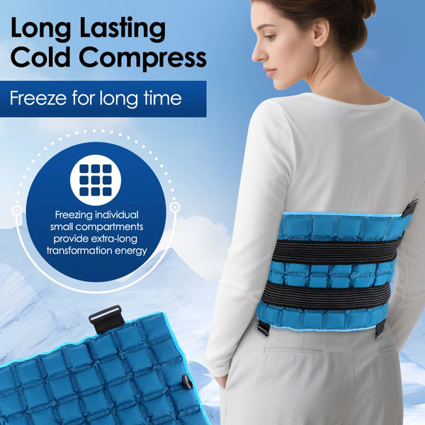 Reusable Big Ice Pack Cold Hot compress Self-Absorbing Water Back Pad for Shoulder Knee Joint Muscle Post-Operative Nursing Care