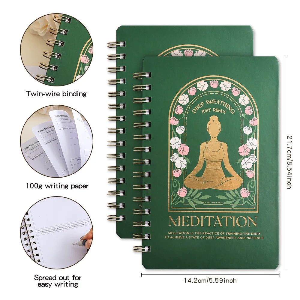 A5 Hardcover Meditation Journal - Spiritual Self-Discovery & Daily Reflection