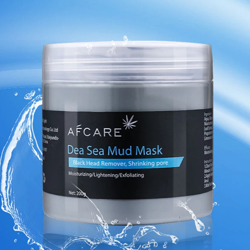 Dead Sea Mud Facial Mask Deep Cleaning Vitamin C Exfoliating Dead Skin Shrink Pores Lightening Moisturizing Mild Face Mask