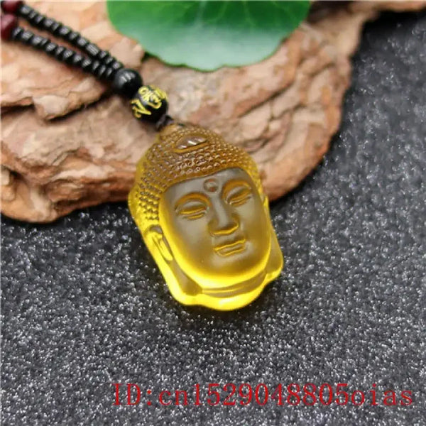 Crystal Buddha Pendant Necklace Accessories Natural Amulet Fashion Jewelry Carved Charm Real Jewelry Best Selling Holiday Gifts