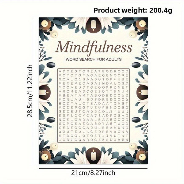 Mindfulness Word Search - 100 Relaxing Puzzles for Stress Relief & Focus