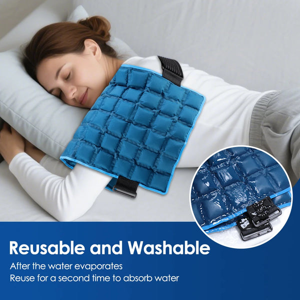Reusable Big Ice Pack Cold Hot compress Self-Absorbing Water Back Pad for Shoulder Knee Joint Muscle Post-Operative Nursing Care