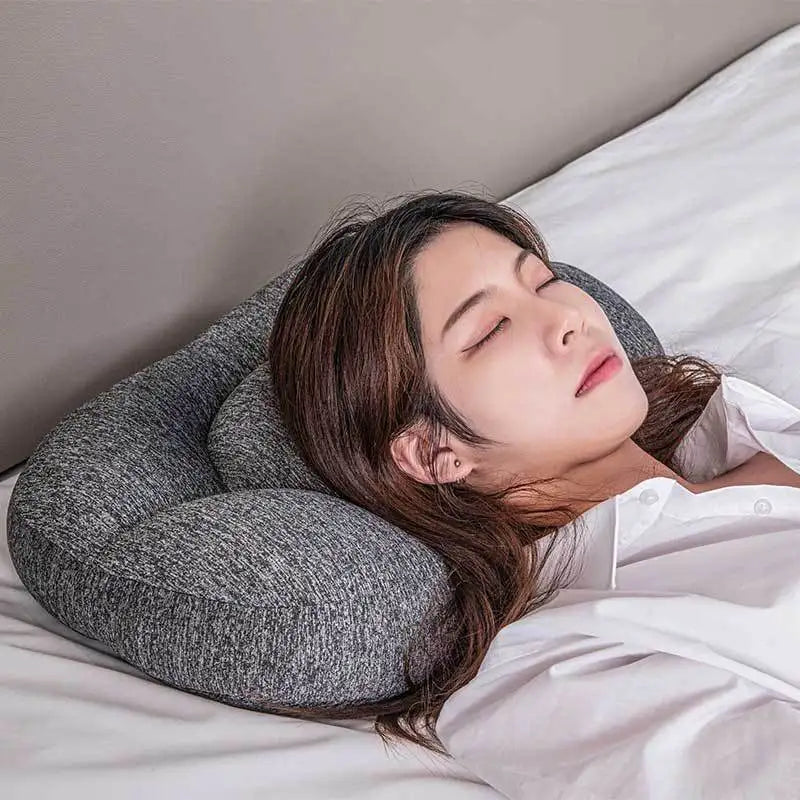 3D Ergonomic Center Egg Groove Design Round Cloud Egg Sleep Pillow Soft Breathable Sleep Pillow Orthopedic Neck Pain Release