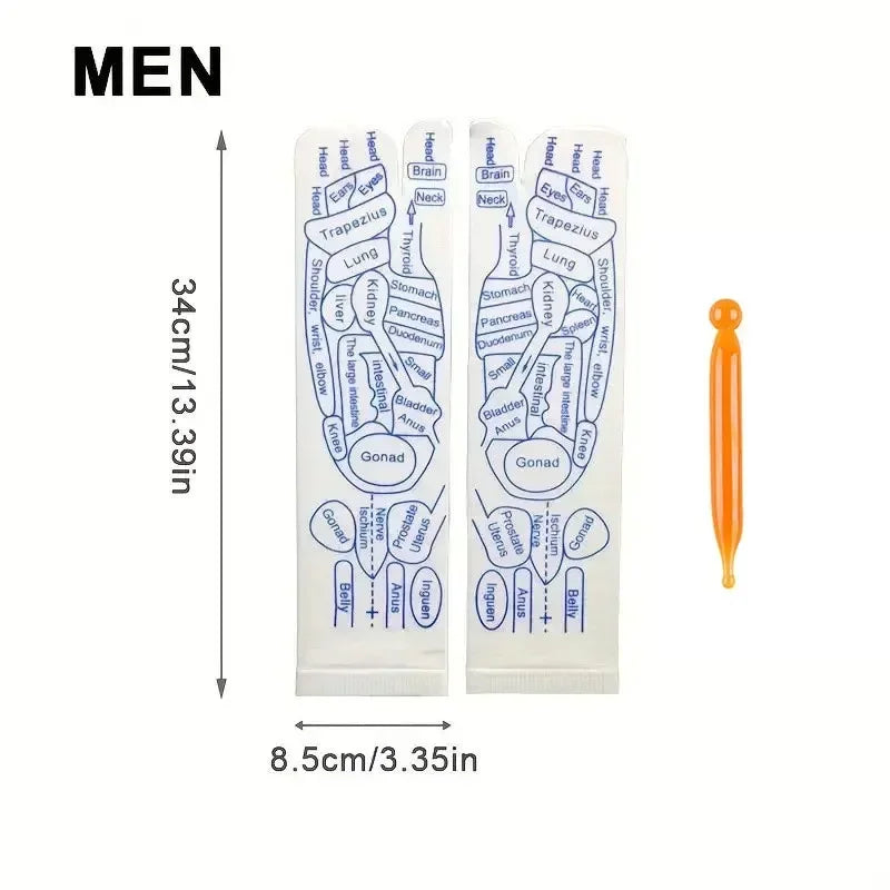 Massage Relieve Tired Feet Socks Acupressure Foot Massager Reflexology Socks Foot Point Tool Physiotherapy Sock Foot Care Tools