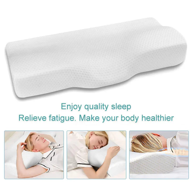 Cervical Orthopedic Neck Pillow Memory Foam Bed Orthopedic Pillow Neck Protection Slow Rebound Pillow Butterfly Shaped Pillow