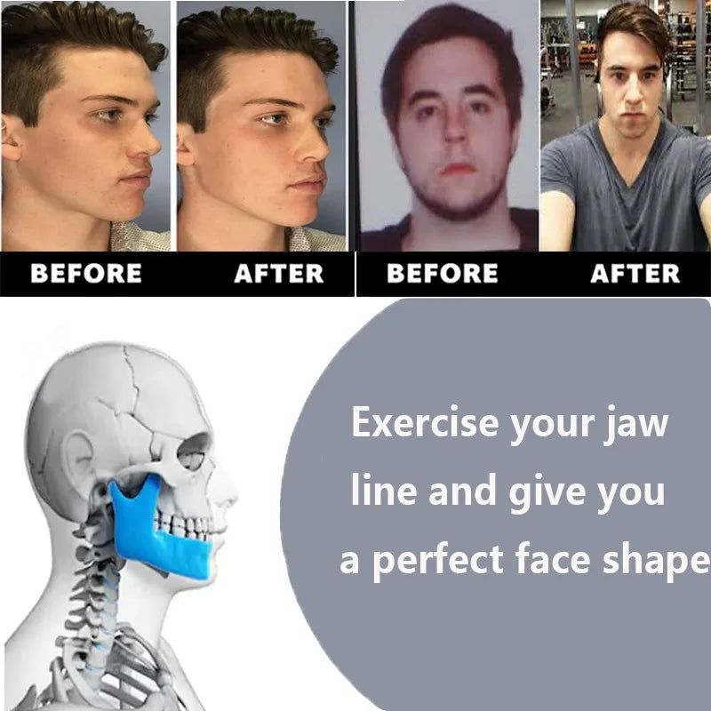 Jaw Trainer Prevents Double Chin Formation and Creates A Girl's V-face Fitness Trainer. Jaw Fitness Tool Training Chin Simulator