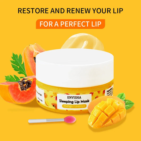 ENVISHA Lip Mask Sleeping Maintenance Moisturizing Fade Lines Nourishing Balm Skin Care Beauty Health Exfoliating Anti Drying