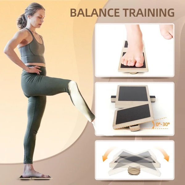 Single Foot Balance Board - Ankle Strengthener & Stability Trainer