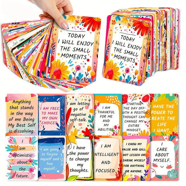 50 Motivational Affirmation Cards - Daily Inspiration & Positive Energy