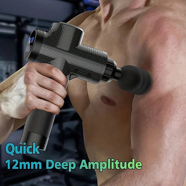 Professional Massage Gun Massage Gun LCD Digital Display with 99 Levels for Adjusting the Body Arms Legs Back Deep Massage