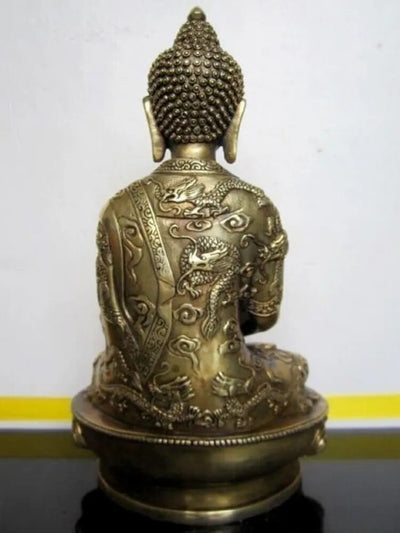 Copper Statue Tibetan Buddhis Amitabha Bronze Buddha Art Sculpture Lliving Room Decoration Accessorie Home Decor Feng Shui Budda