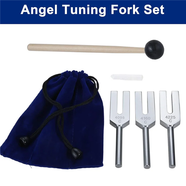 HOES-Tuning Forks Set 4096 Hz 4160 Hz 4225 Hz For Sound Healing, Musical Instrument, Sound Vibration Tools, C Durable Easy To Us