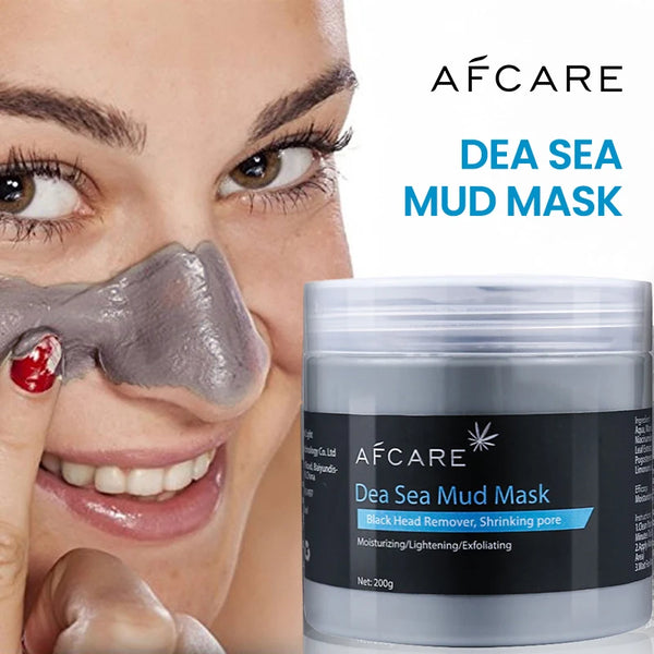 Dead Sea Mud Facial Mask Deep Cleaning Vitamin C Exfoliating Dead Skin Shrink Pores Lightening Moisturizing Mild Face Mask