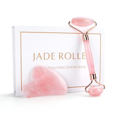 Face Massager Jade Roller for Face Lifting Tools Facial Gua Sha Jade Stone Anti-aging Wrinkle Skin Care Beauty Health Gift Box