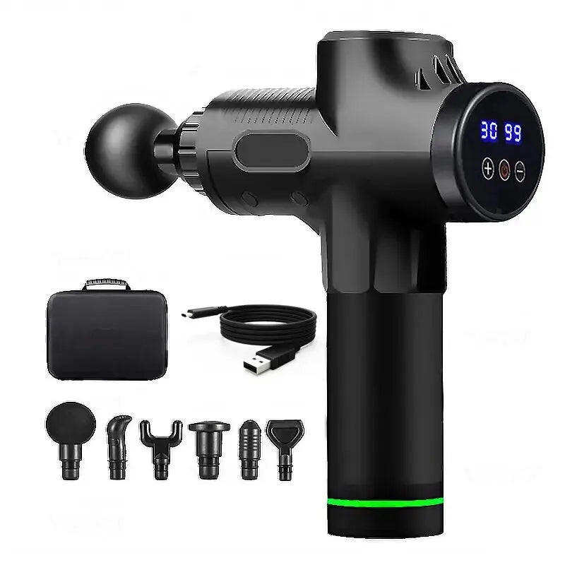 Professional Massage Gun Massage Gun LCD Digital Display with 99 Levels for Adjusting the Body Arms Legs Back Deep Massage