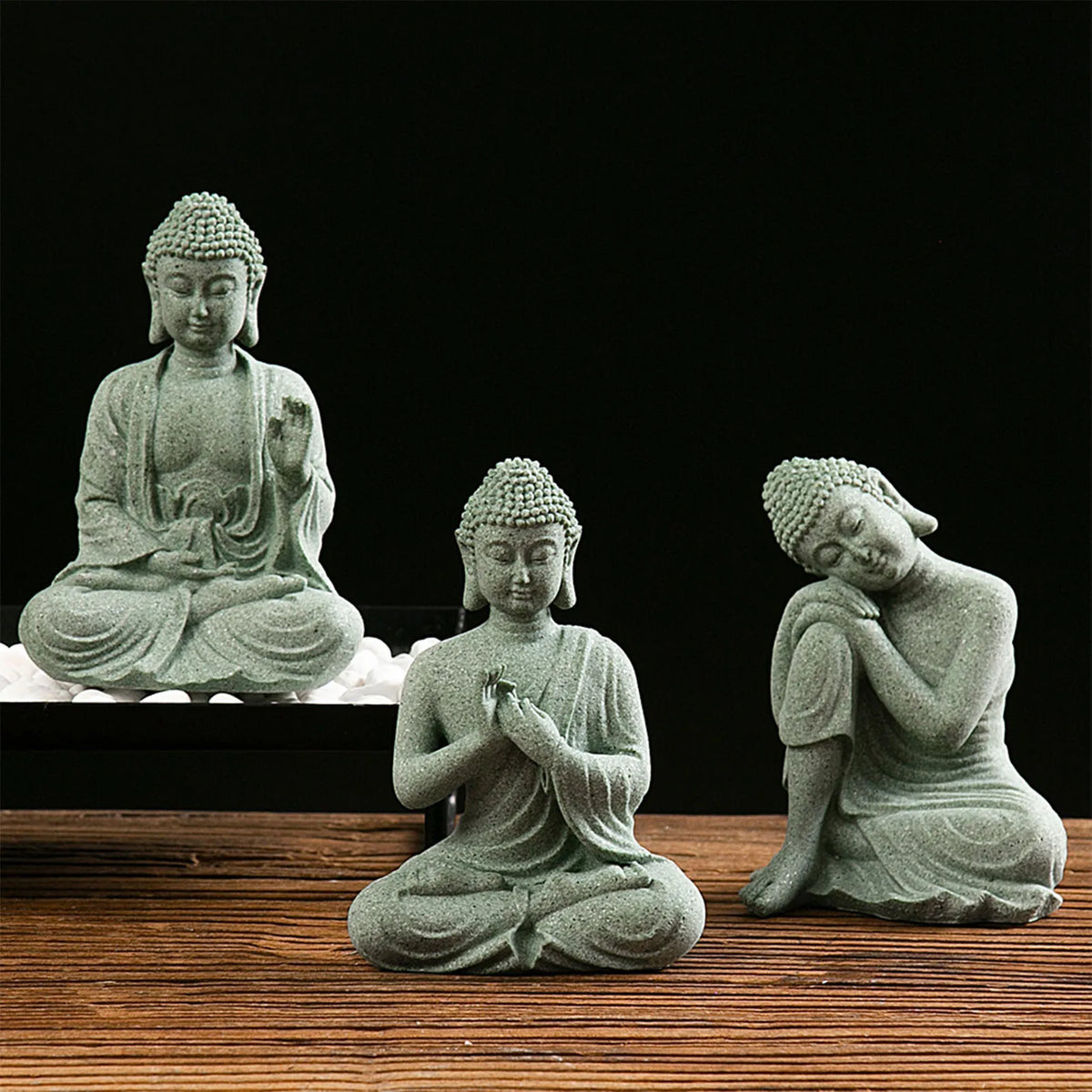 Meditating Buddha Statue Sculpture Spiritual Sustenance Meaningful Statues for Birthday Gifts New Year's Gifts