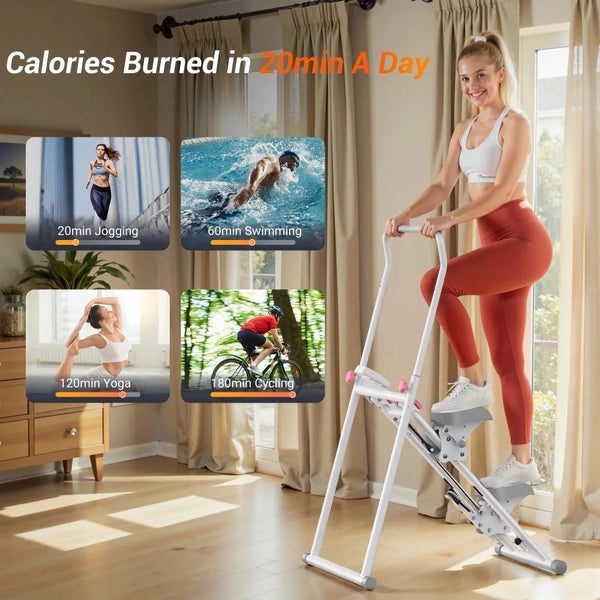Full-Body Workout Elite Stair Stepper for Home Gym Exercise New Version Vertical Climber Machine Compact Folding Cardio Stepper