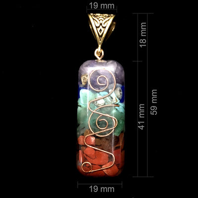 Energy Generator Orgone Crystals Pendant Necklace Healing Reiki Chakra Reiki Chakra Generator Orgone Pyramid Meditation Jewelry