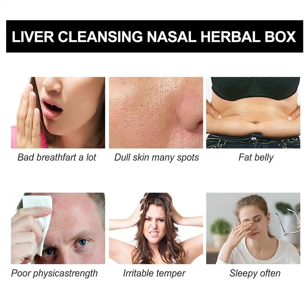 Herbal Liver Protection Cleansing Nasal Box Repair Nasal Blocked For Men And Female Relieve Nasal Congestion Beauty Health E3W1