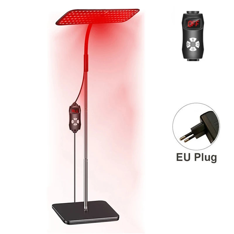 LED Red Light Therapy Panel Lamp for Facial Anti Aging Skin Care Beauty 216 LEDs Light Body Pain Relief Physical Therapy Tools