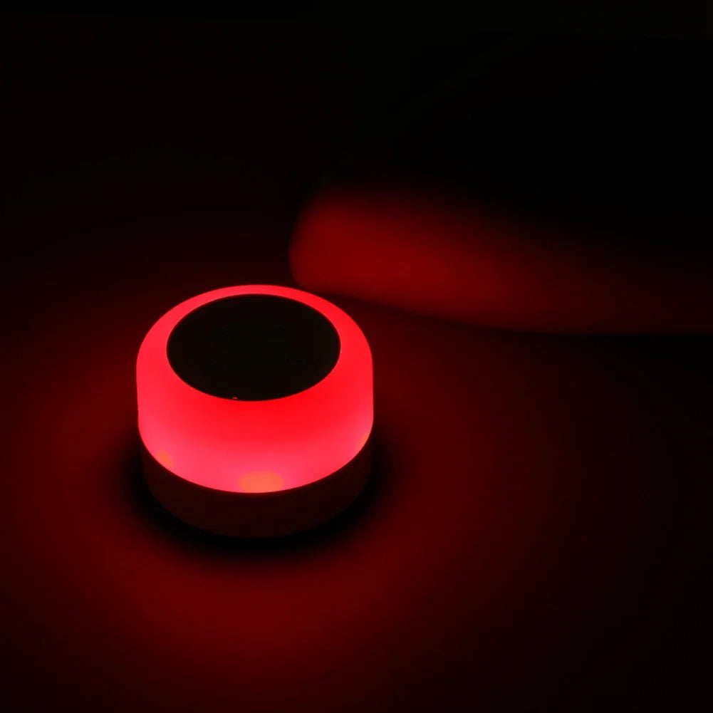 White Noise Machine with Night Light Sleeping Relaxation for Baby Portable Touch Adjustable USB Rechargeable for Home Travel