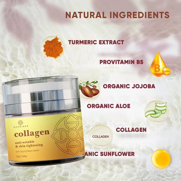 Collagen Face Cream with Collagen Boost Firming Moisturizer Vitamin E Vitamin B5