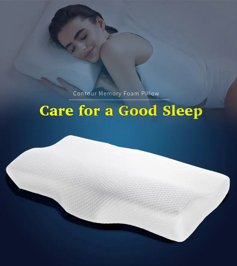 Cervical Orthopedic Neck Pillow Memory Foam Bed Orthopedic Pillow Neck Protection Slow Rebound Pillow Butterfly Shaped Pillow