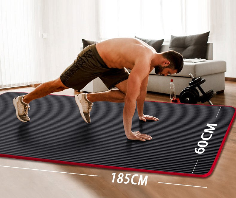Yoga Mat Workout Equipments Mat for Fitness Exercise At Home Gym Pilates Sport Equipment Body Building Sports Entertainment